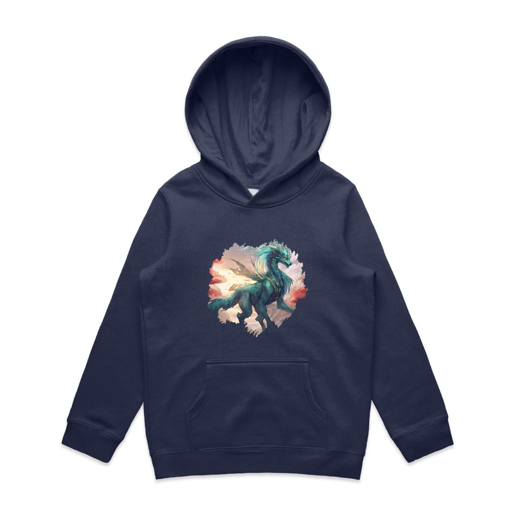 Beautiful Dragon AS Colour Youth Supply Hood Ogo Merch