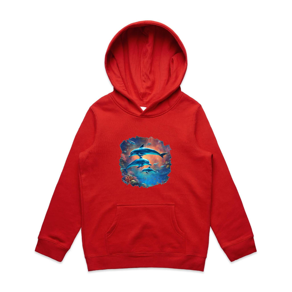 Dolphins AS Colour - Youth Supply Hood Ogo Merch