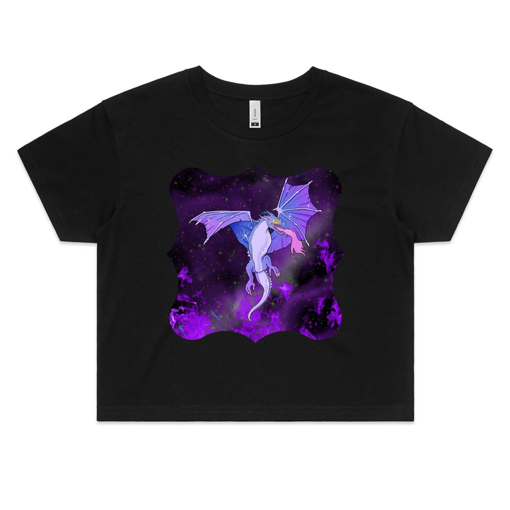 Purple Dragon AS Colour Women's Crop Tee Ogo Merch