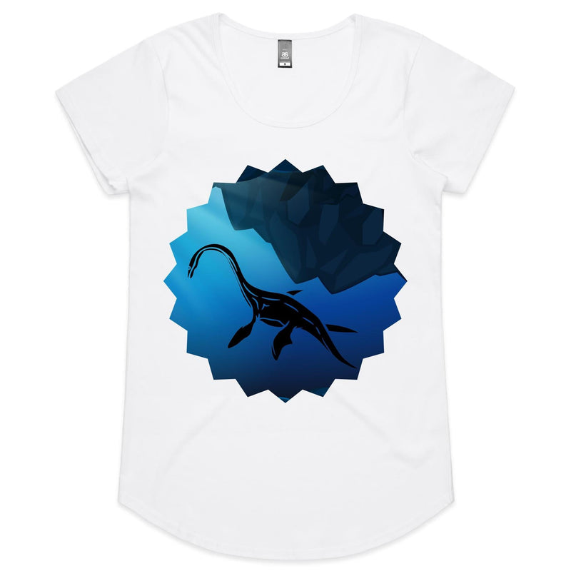 Plesiosaur AS Colour Mali Womens Scoop Neck TShirt Ogo Merch