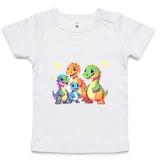 Baby Dinosaurs AS Colour Infant Wee Tee Ogo Merch