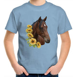 Sunflower Horse AS Colour Kids Youth T-Shirt Ogo Merch