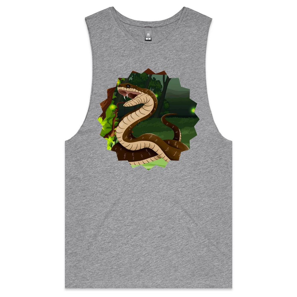 Jungle Snake AS Colour Barnard Mens Tank Top Tee Ogo Merch