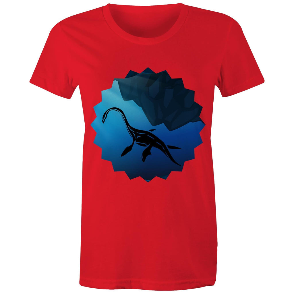 Plesiosaur AS Colour Women's Maple Tee Ogo Merch