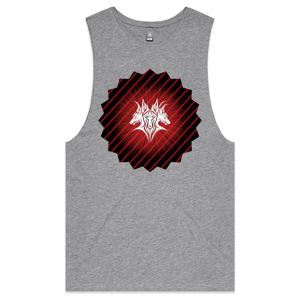 Glowing Cerberus AS Colour Barnard Mens Tank Top Tee Ogo Merch