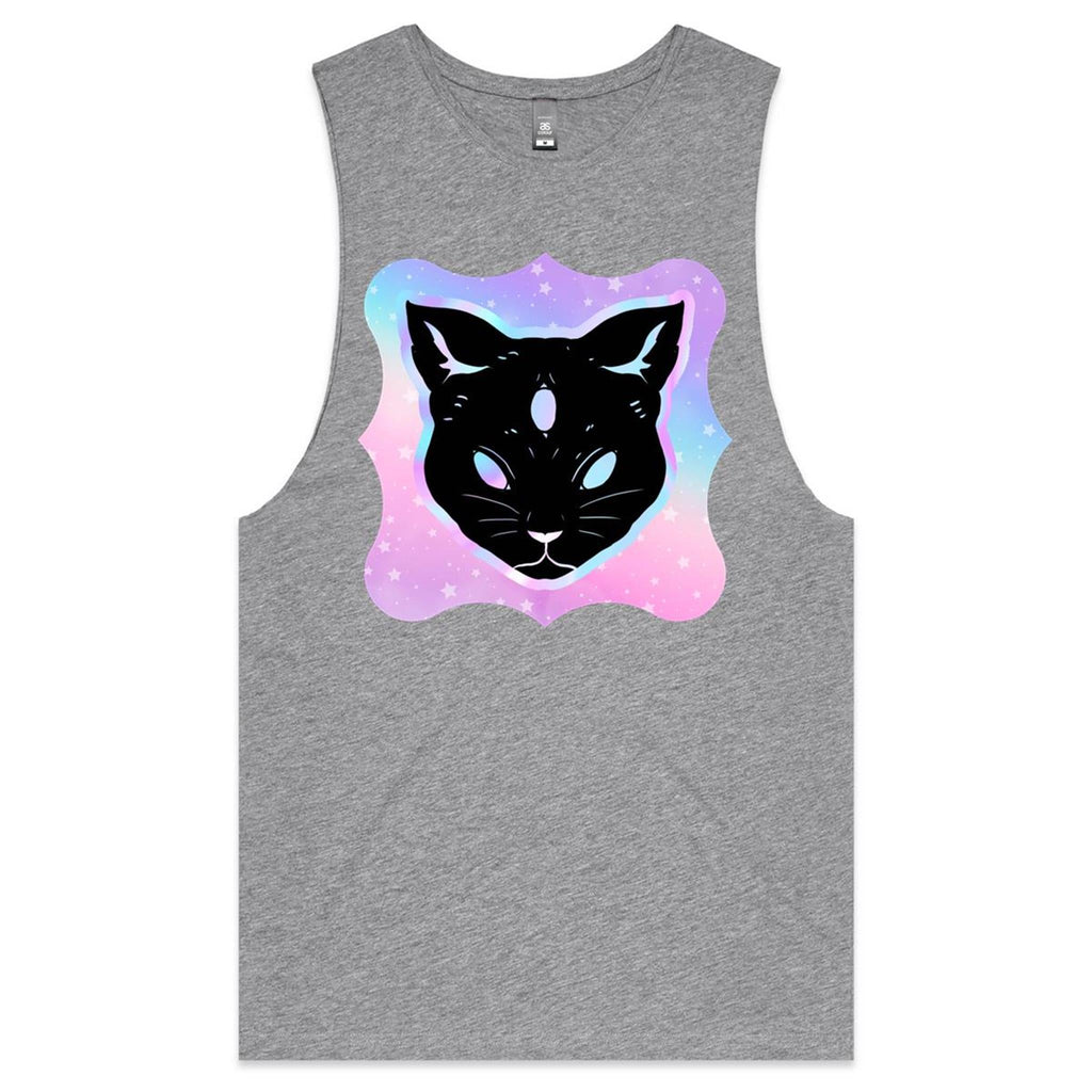 Psychic Cat AS Colour Barnard Mens Tank Top Tee Ogo Merch