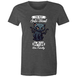 Antisocial Cat Monster AS Colour - Women's Maple Tee Ogo Merch