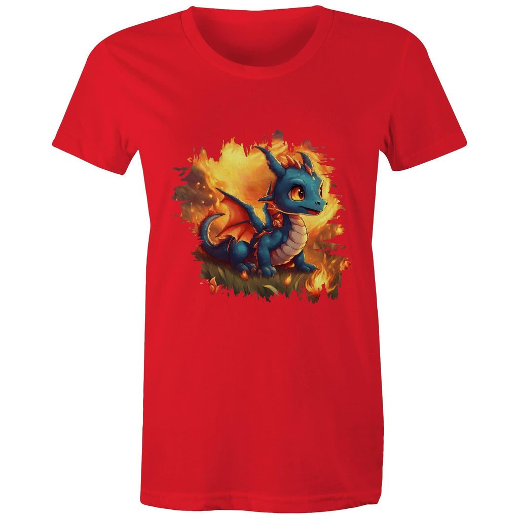 Baby Dragon AS Colour - Women's Maple Tee Ogo Merch