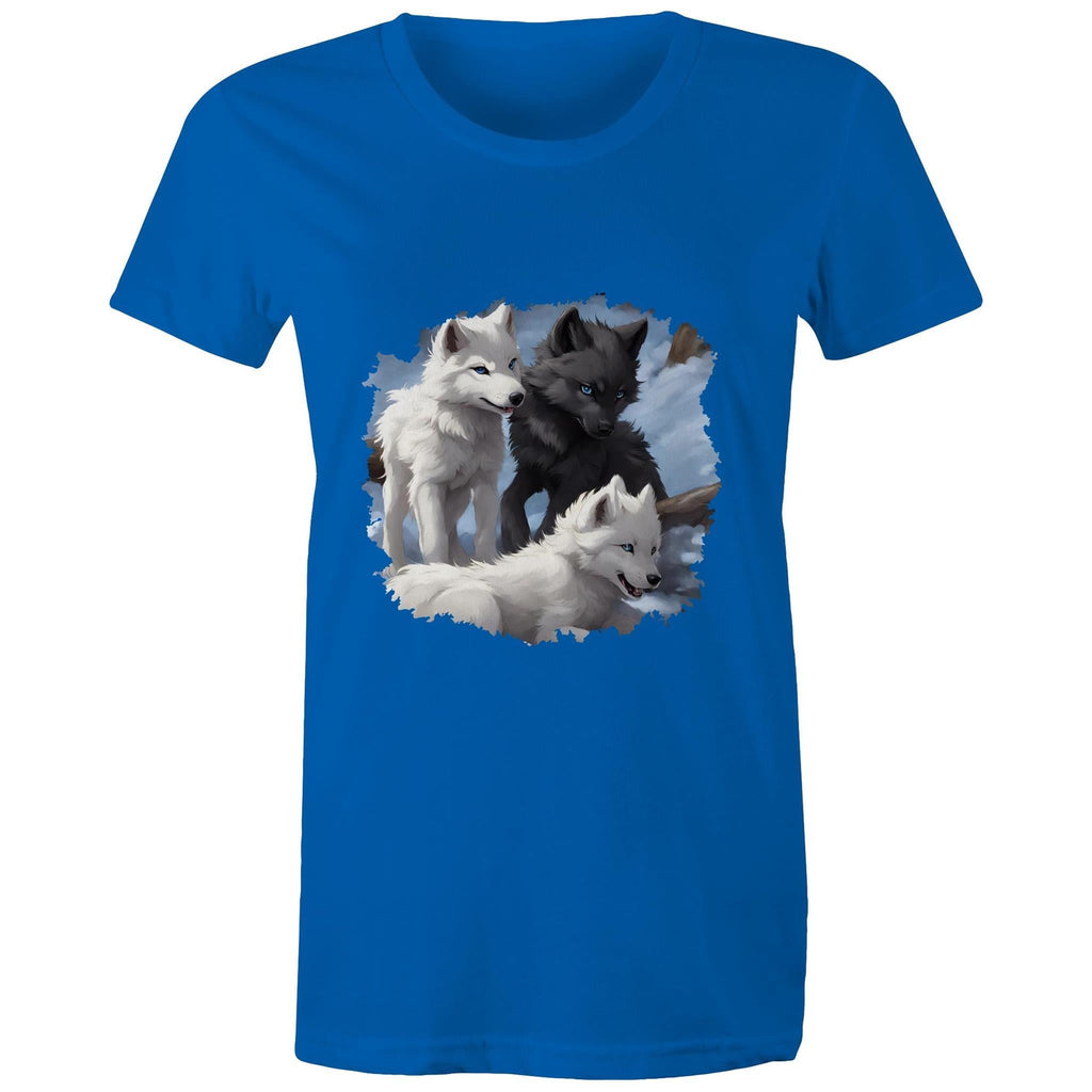 Three Wolves AS Colour - Women's Maple Tee Ogo Merch