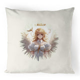 Angel Girl 100% Linen Cushion Cover Ogo Merch