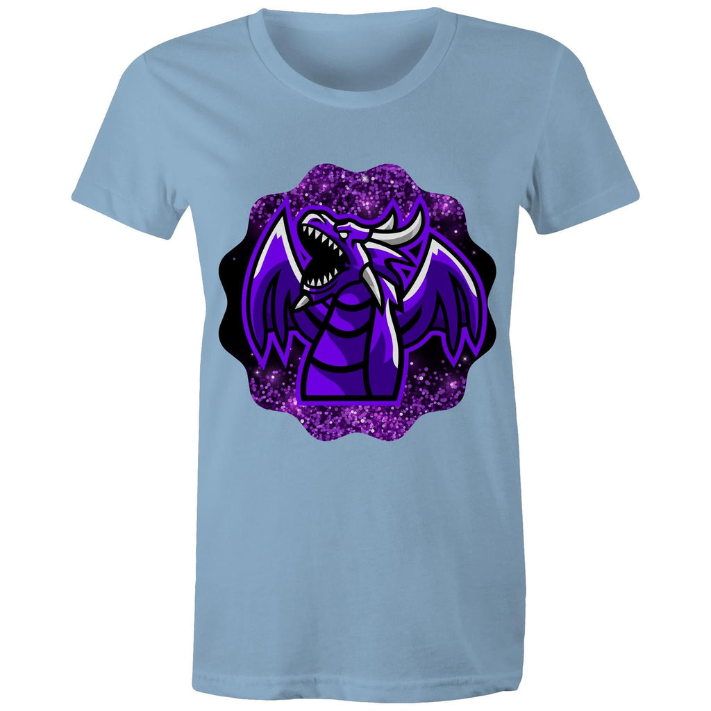 Shining Purple Dragon AS Colour Women's Maple Tee Ogo Merch