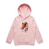 Lady and Pet Dragon AS Colour - Youth Supply Hood Ogo Merch