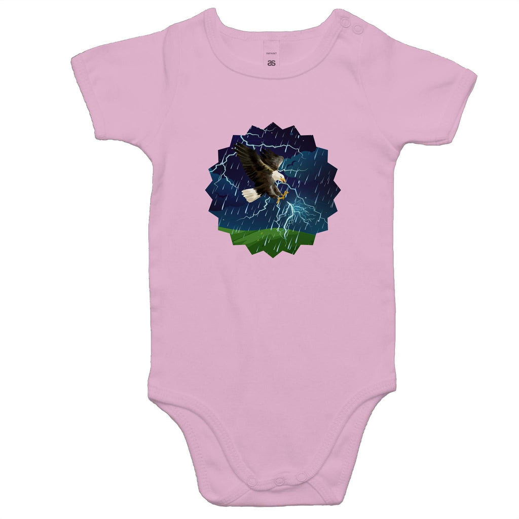 Lightning Eagle AS Colour Mini Me - Baby Onesie Romper Ogo Merch