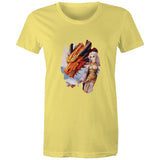 Lady and Pet Dragon AS Colour - Women's Maple Tee Ogo Merch