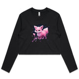 Fox AS Colour - Women's Long Sleeve Crop Tee Ogo Merch