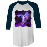 Purple Dragon AS Colour Raglan 3/4 Sleeve TShirt Ogo Merch