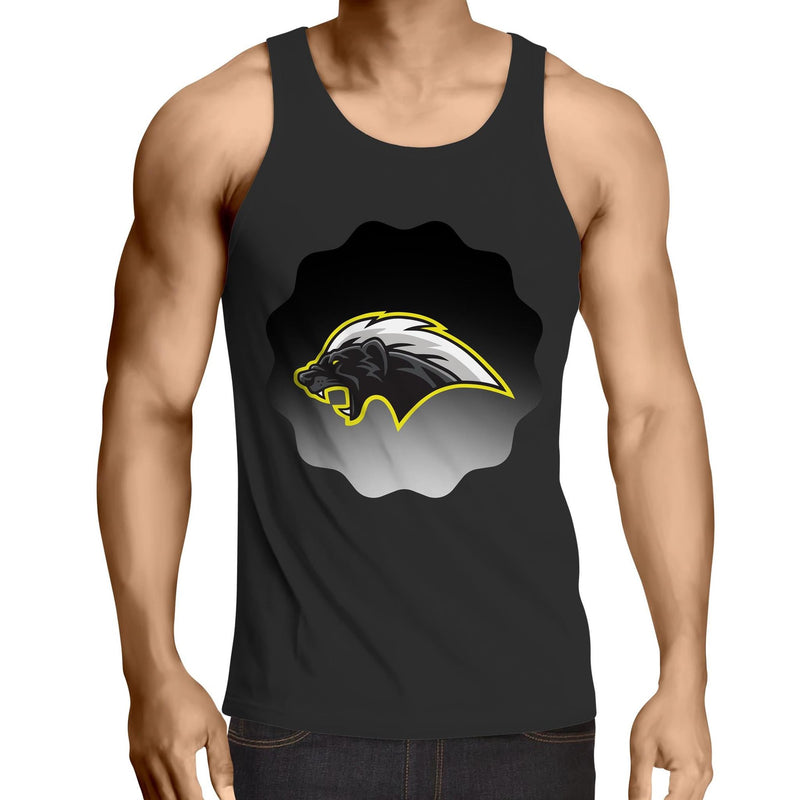 Honey Badger AS Colour Lowdown Mens Singlet Top Ogo Merch