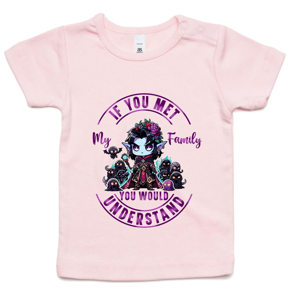 Meet my Family Angry Girl AS Colour - Infant Wee Tee Ogo Merch