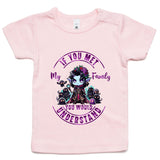 Meet my Family Angry Girl AS Colour - Infant Wee Tee Ogo Merch