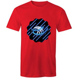 Blue Swirl Eagle AS Colour Staple - Mens T-Shirt Ogo Merch