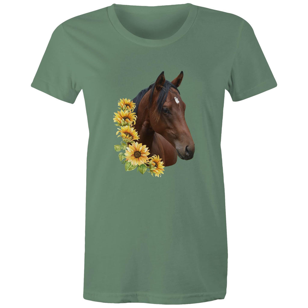 Sunflower Horse AS Colour - Women's Maple Tee Ogo Merch