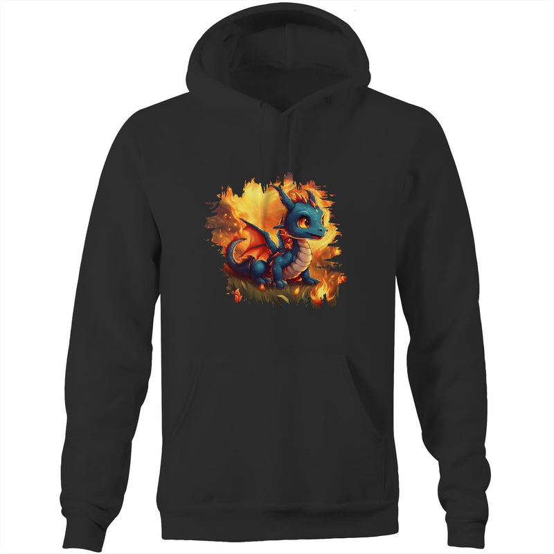 Baby Dragon AS Colour Stencil Pocket Hoodie Sweatshirt Ogo Merch