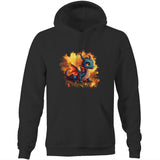 Baby Dragon AS Colour Stencil Pocket Hoodie Sweatshirt Ogo Merch