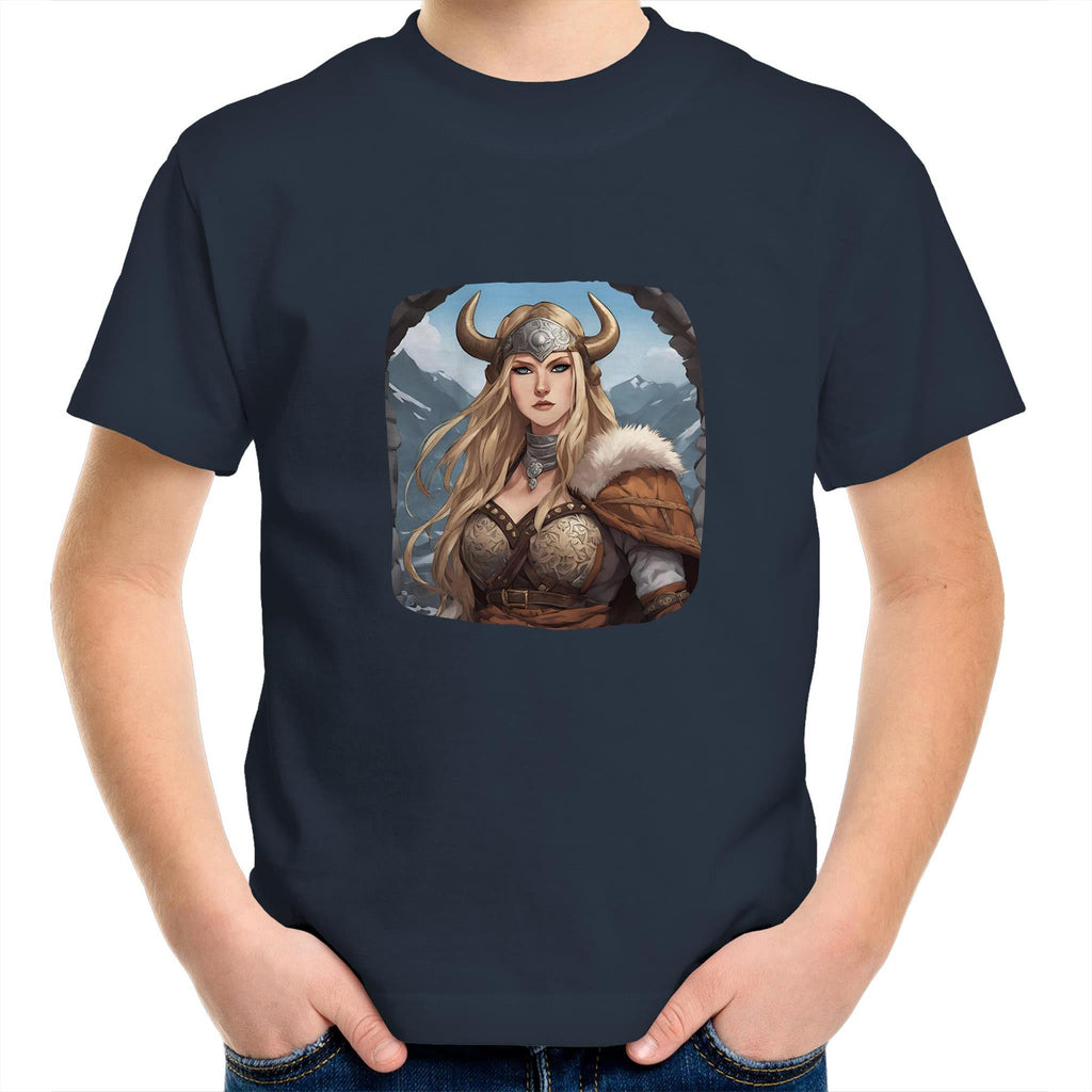 Viking Girl AS Colour Kids Youth T-Shirt Ogo Merch