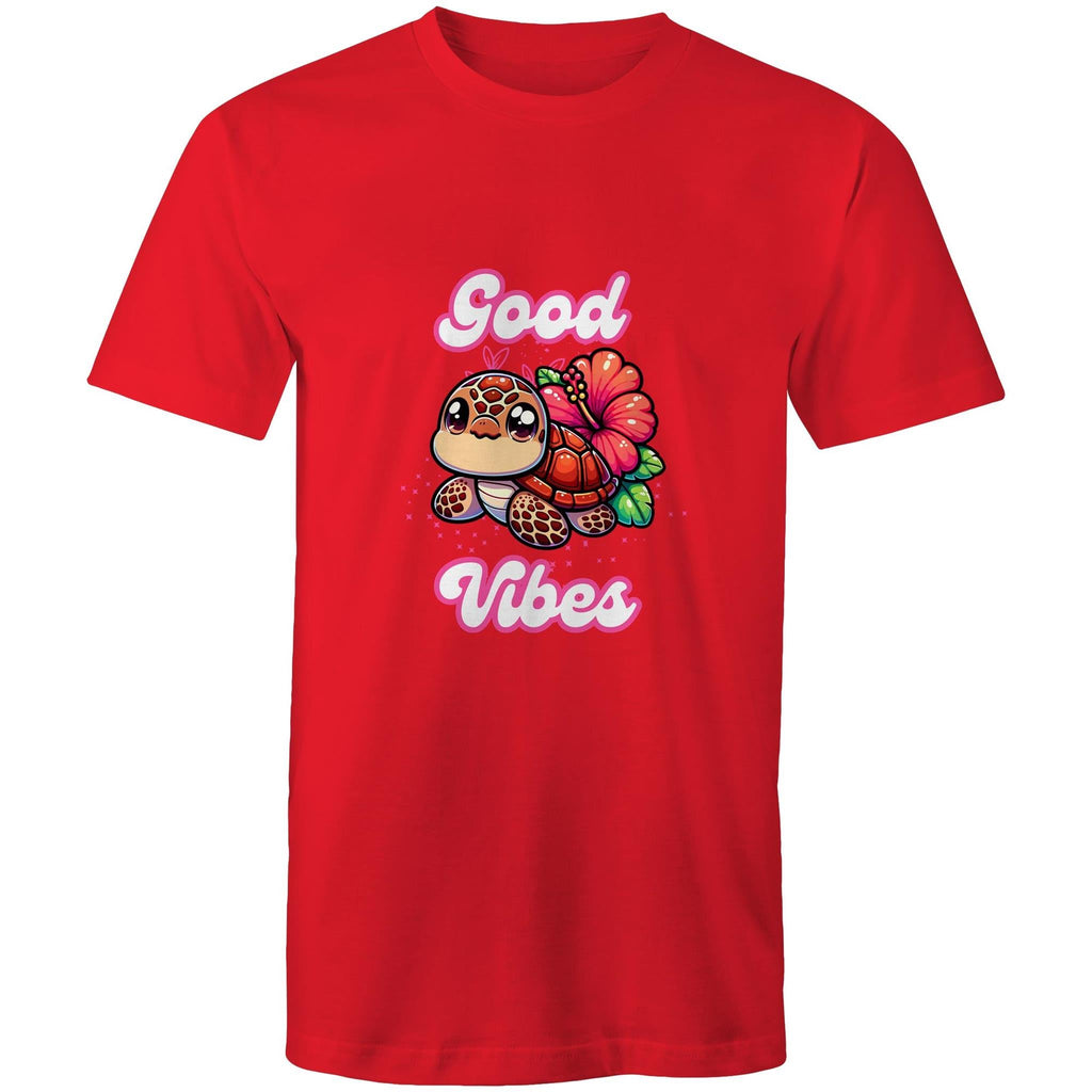 Good Vibes Turtle AS Colour Staple - Mens T-Shirt Ogo Merch