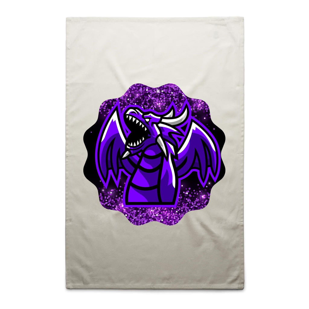 Shining Purple Dragon AS Colour Tea Towel Ogo Merch