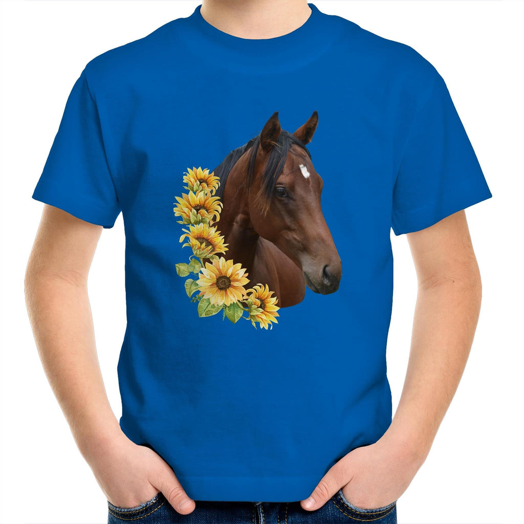 Sunflower Horse AS Colour Kids Youth T-Shirt Ogo Merch