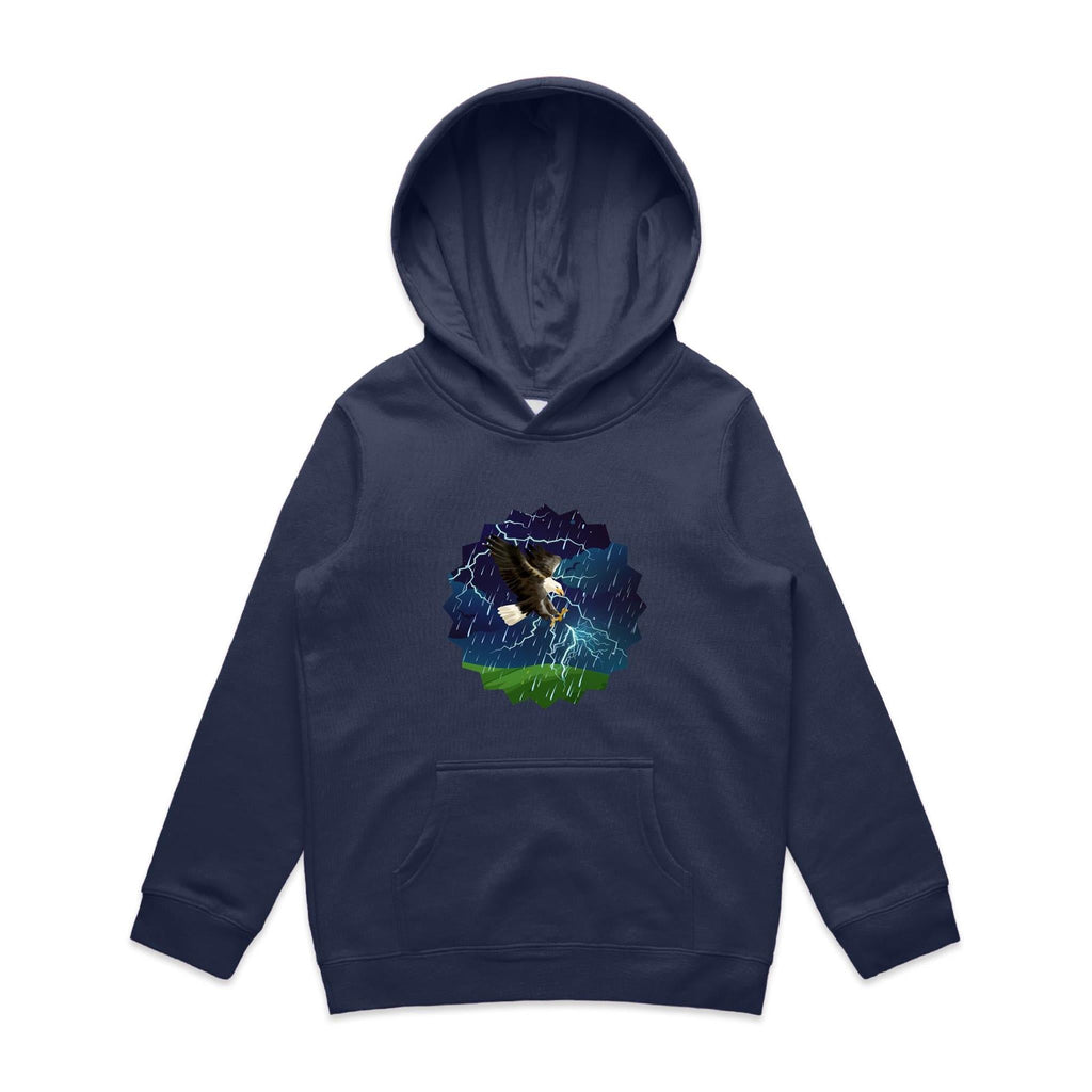 Lightning Eagle AS Colour - Youth Supply Hood Ogo Merch