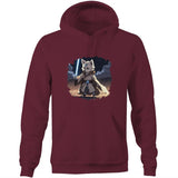 Wolf with Lightsaber AS Colour Stencil Pocket Hoodie Sweatshirt Ogo Merch