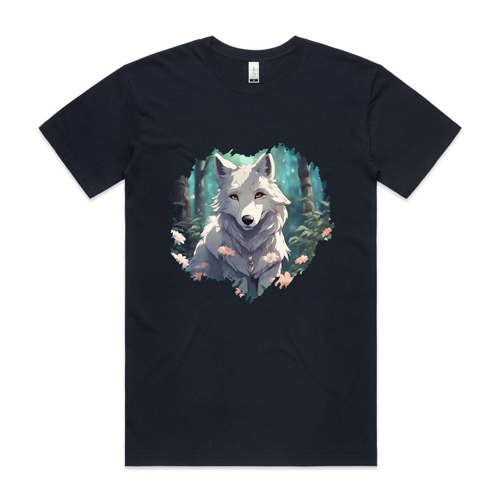 Wolf Print AS Colour Staple Organic Tee Ogo Merch