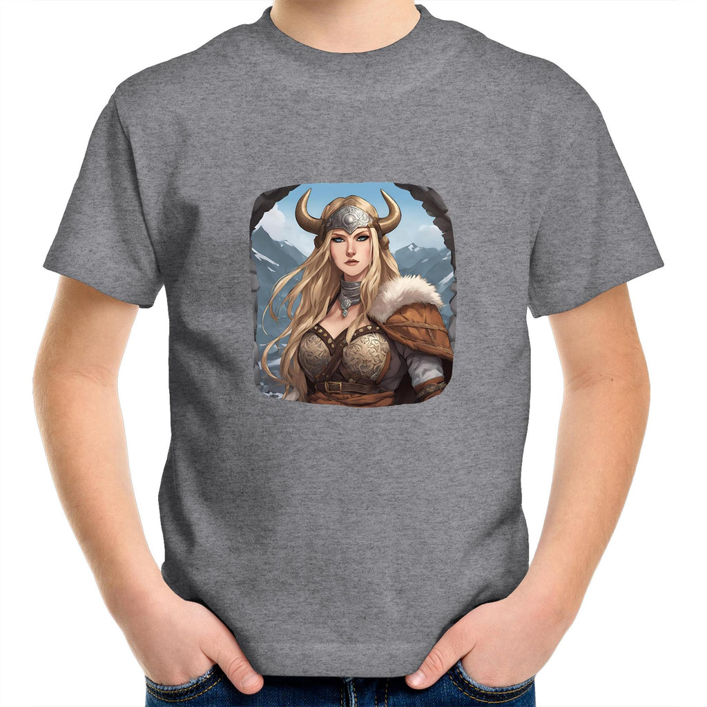 Viking Girl AS Colour Kids Youth T-Shirt Ogo Merch