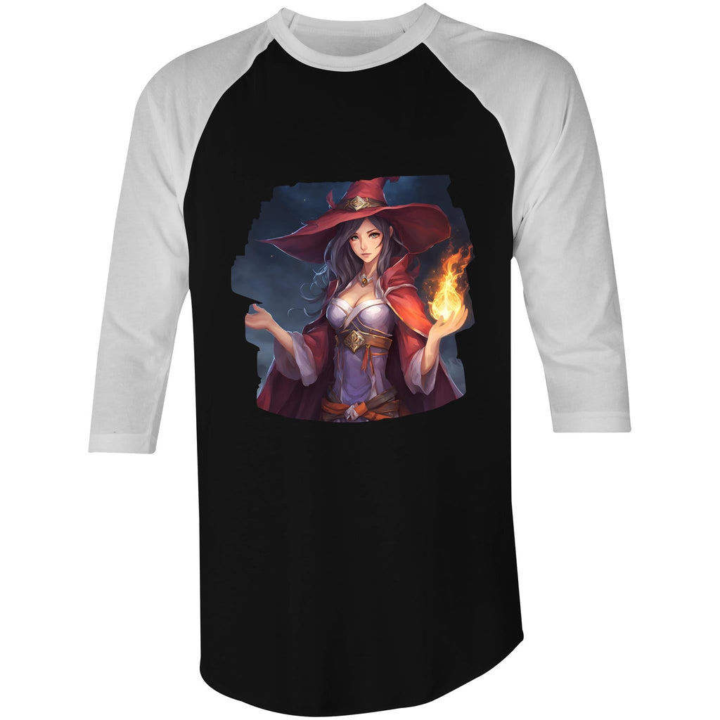 Witch AS Colour Raglan - 3/4 Sleeve T-Shirt Ogo Merch