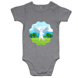 Colourful Pegasus AS Colour Mini Me - Baby Onesie Romper Ogo Merch