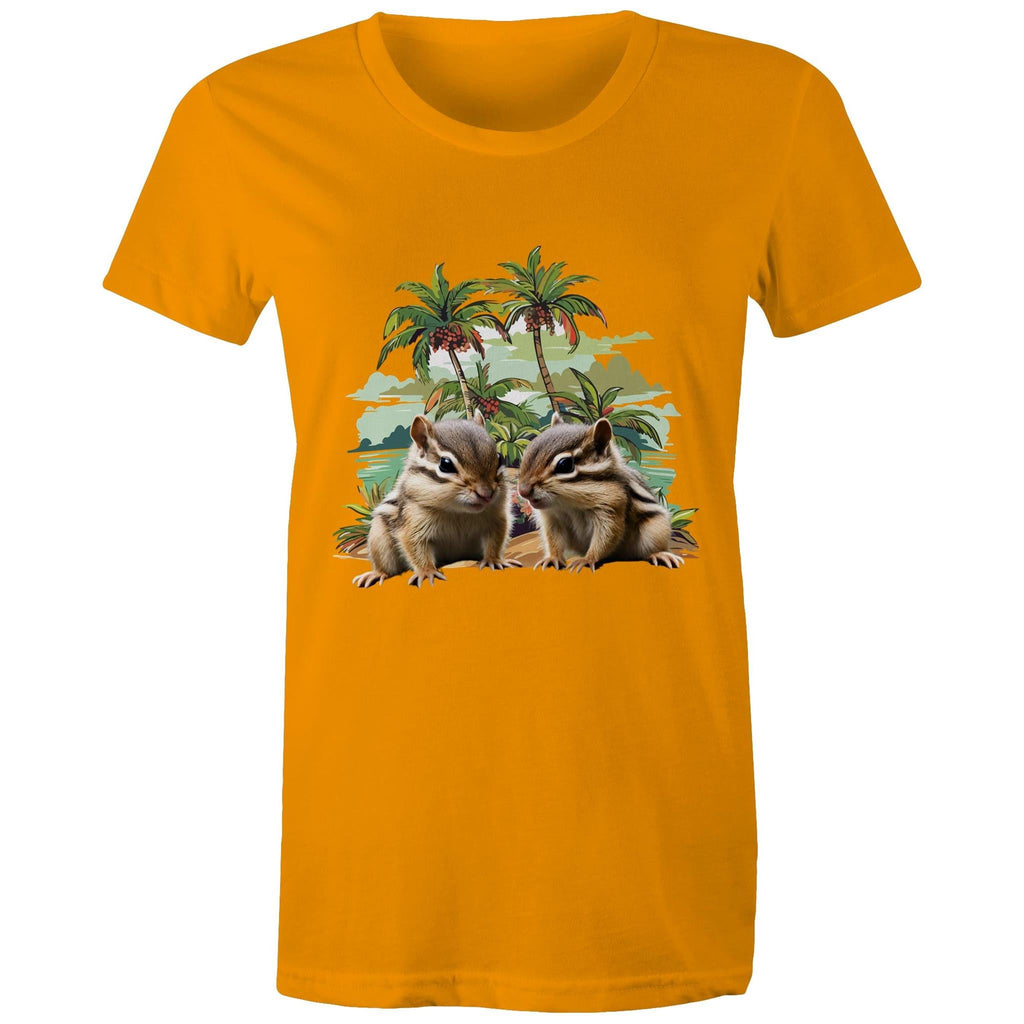 Beach Chipmunks AS Colour - Women's Maple Tee Ogo Merch
