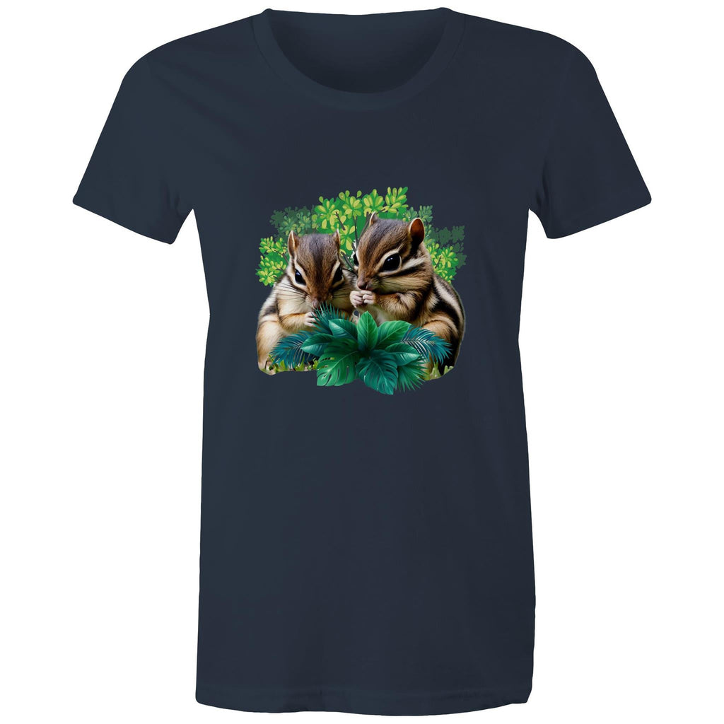 Cute Chipmunks AS Colour - Women's Maple Tee Ogo Merch