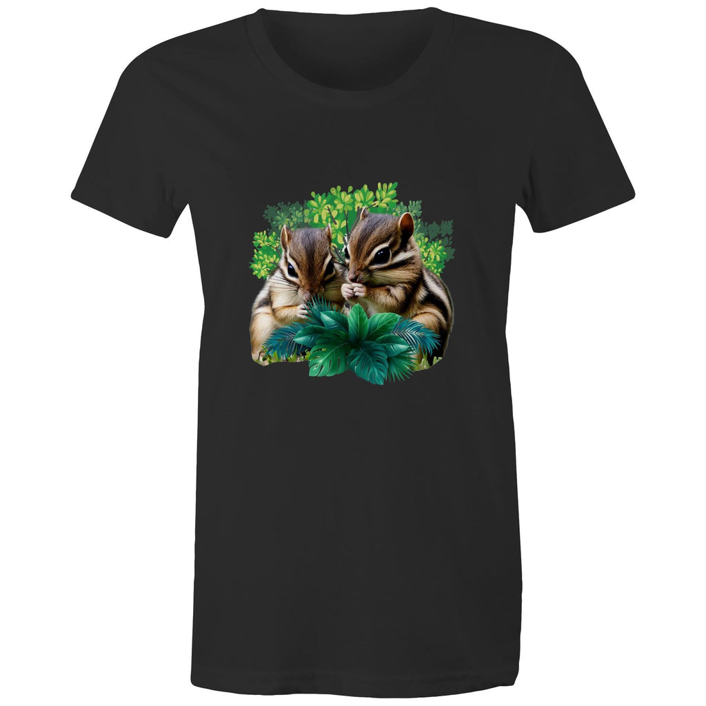 Cute Chipmunks AS Colour - Women's Maple Tee Ogo Merch