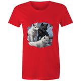 Three Wolves AS Colour - Women's Maple Tee Ogo Merch