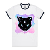 Psychic Cat AS Colour Staple Ringer Tee Ogo Merch