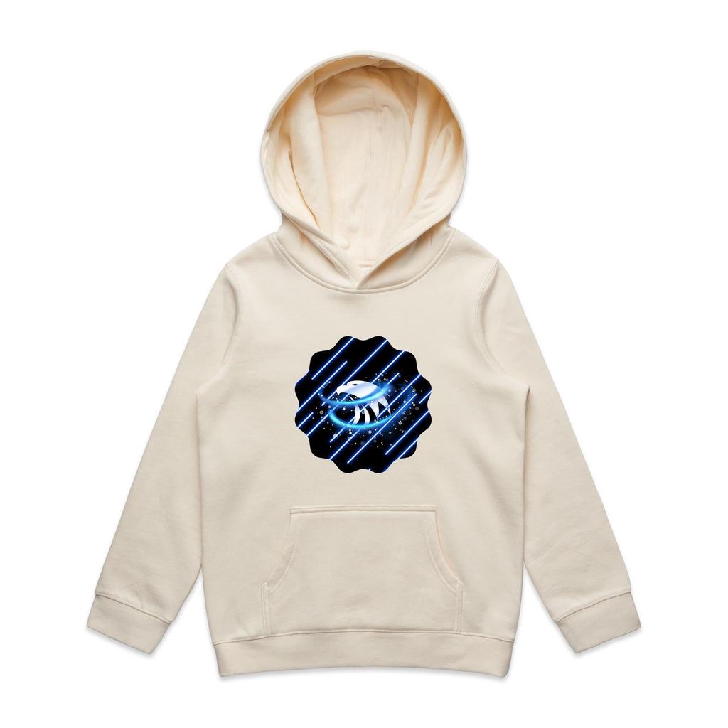 Blue Swirl Eagle AS Colour - Youth Supply Hood Ogo Merch