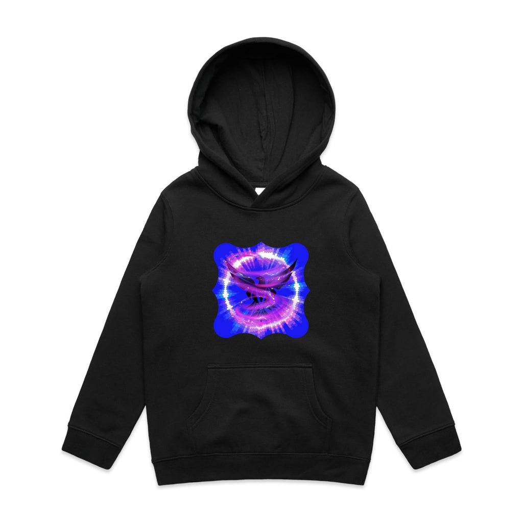 Eagle in Swirl AS Colour - Youth Supply Hood Ogo Merch