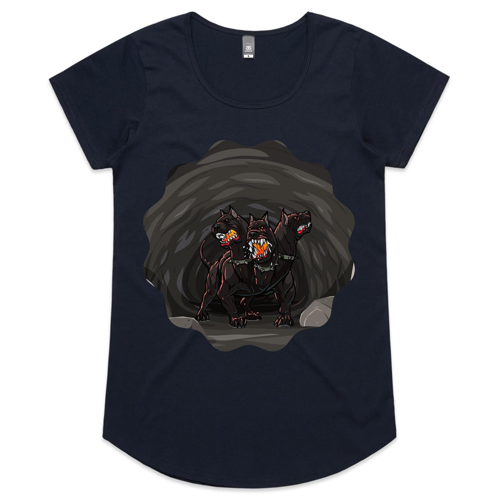 Cave Cerberus AS Colour Mali Womens Scoop Neck TShirt Ogo Merch