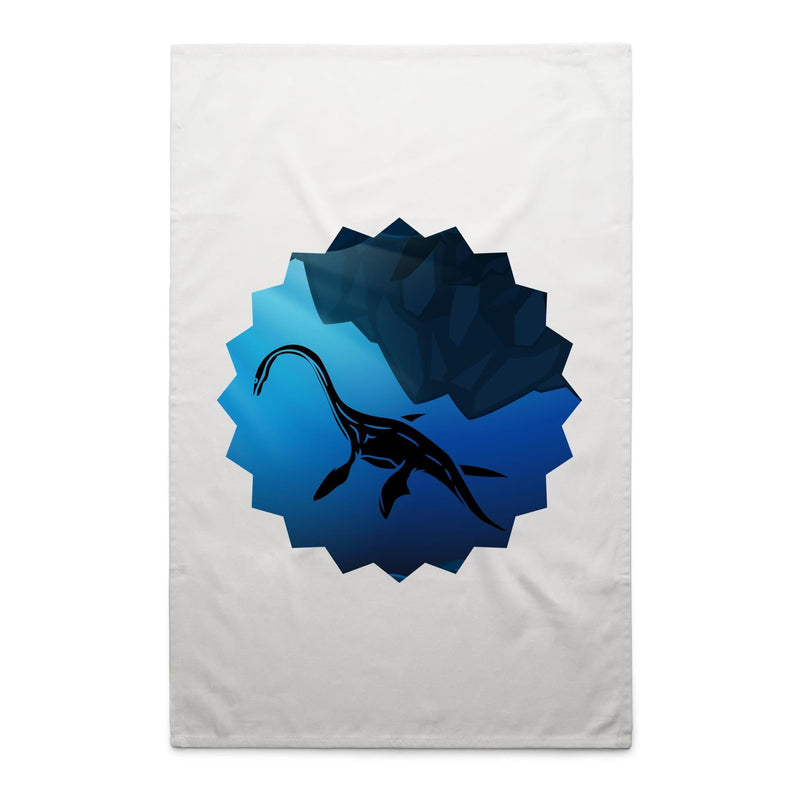 Plesiosaur AS Colour Tea Towel Ogo Merch