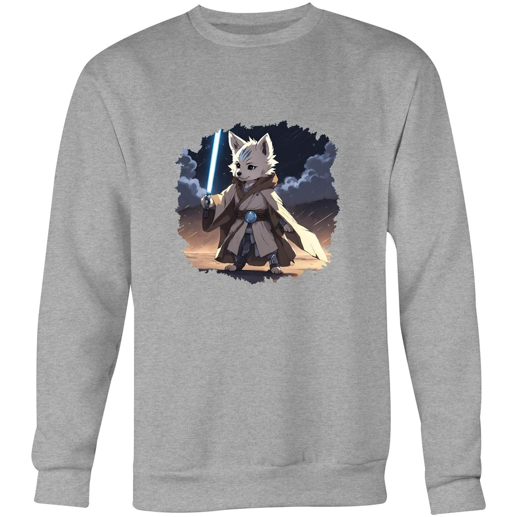 Wolf with Lightsaber AS Colour United Crew Sweatshirt Ogo Merch