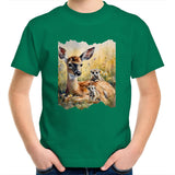 Deer and Meerkats AS Colour Kids Youth T-Shirt Ogo Merch