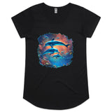 Dolphins AS Colour Mali - Womens Scoop Neck T-Shirt Ogo Merch