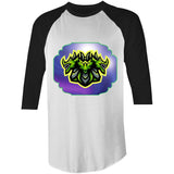Green Hydra AS Colour Raglan 3/4 Sleeve TShirt Ogo Merch